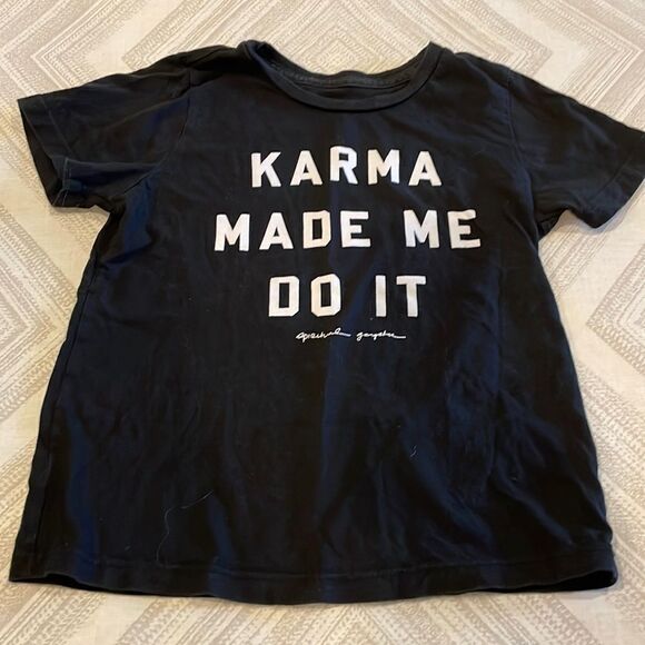 Spiritual Gangster Girls ‘Karma Made Me Do It’ Black T-Shirt - Picture 1 of 5